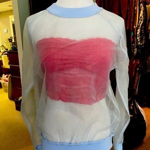 Top shop sheer blouse